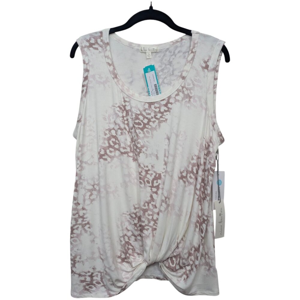 Nine Britton Levie Knot Front Knit Tee